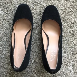Franco Sarto | Ingall Black Suede Pumps | Sz 9.5